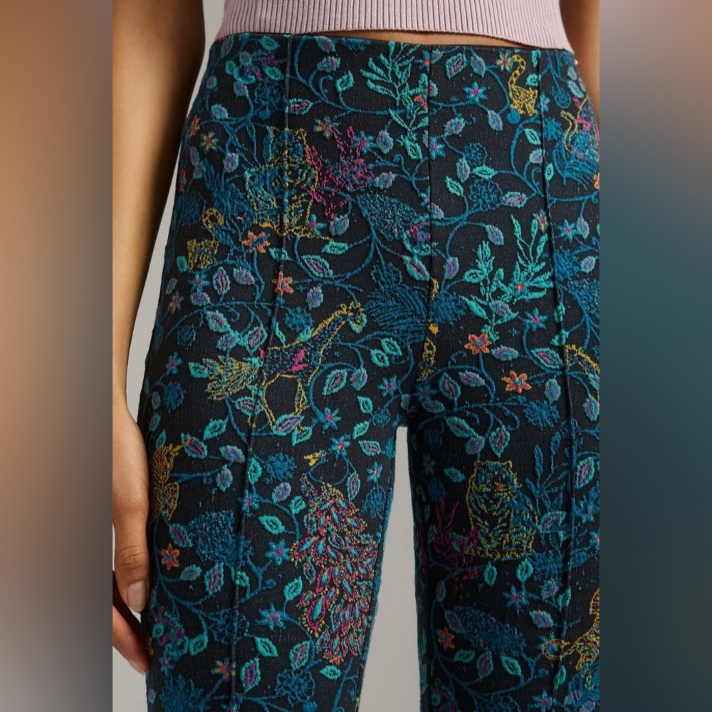 NWT Maeve by Anthropologie The Margot jungle print pants - size S
